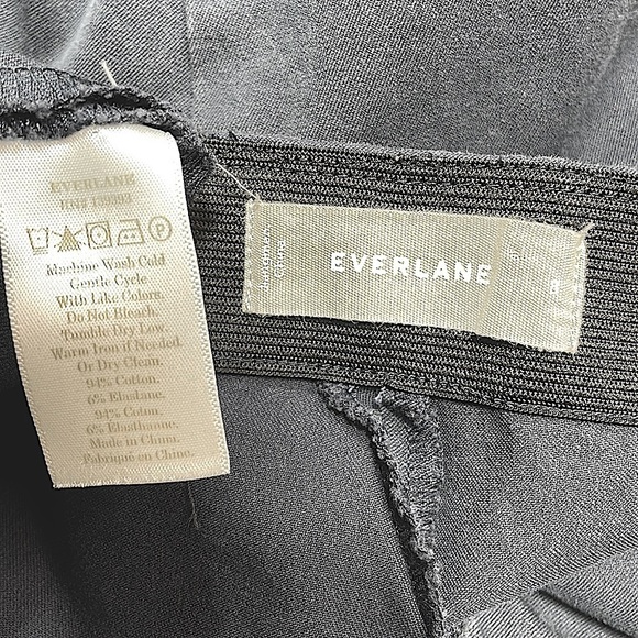 Everlane Pants Flat Front Blue Ankle Crop Size 8 - Picture 10 of 10